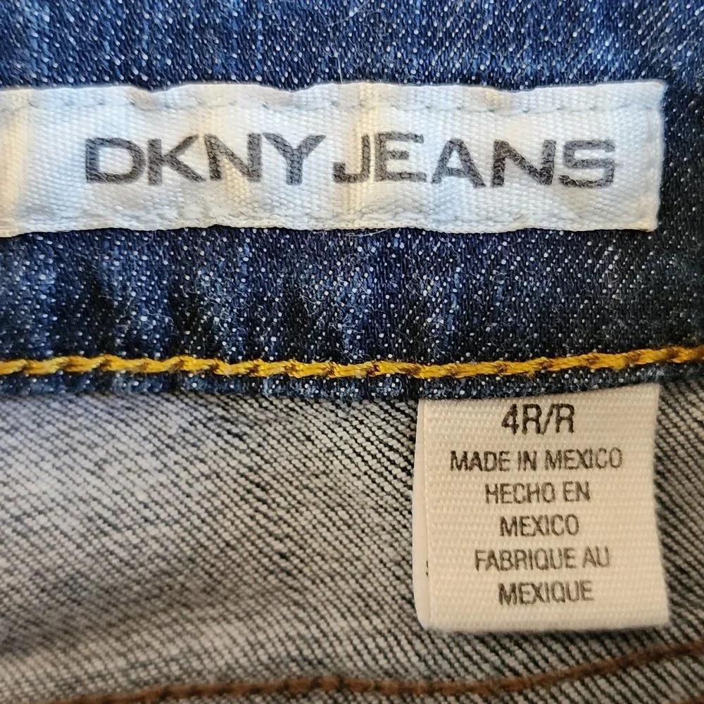 DKNY Medium Wash Straight Leg Jeans Size 4R